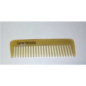 Mini Peigne à barbe en corne véritable 9cm