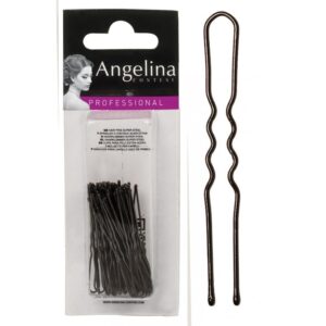 Epingles ondulées/perlées Kifix noir (4.5cm) x50