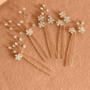 Epingle cheveux strass 5pieces
