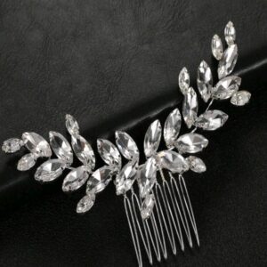 Peigne Strass argenté
